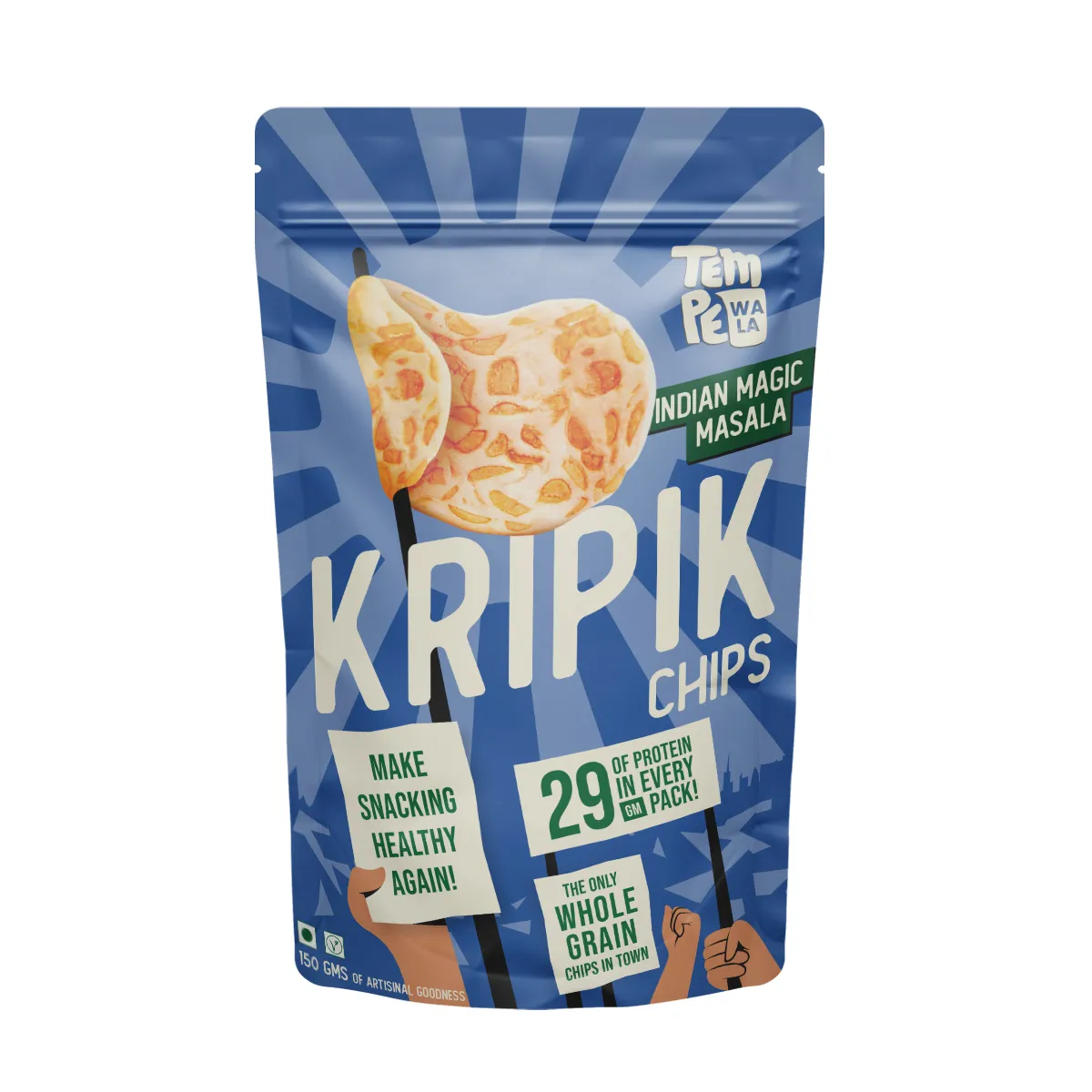 Kripik chips served on a plate