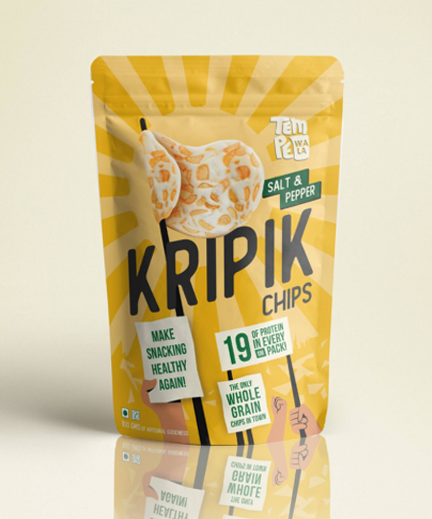 Kripik on a tray