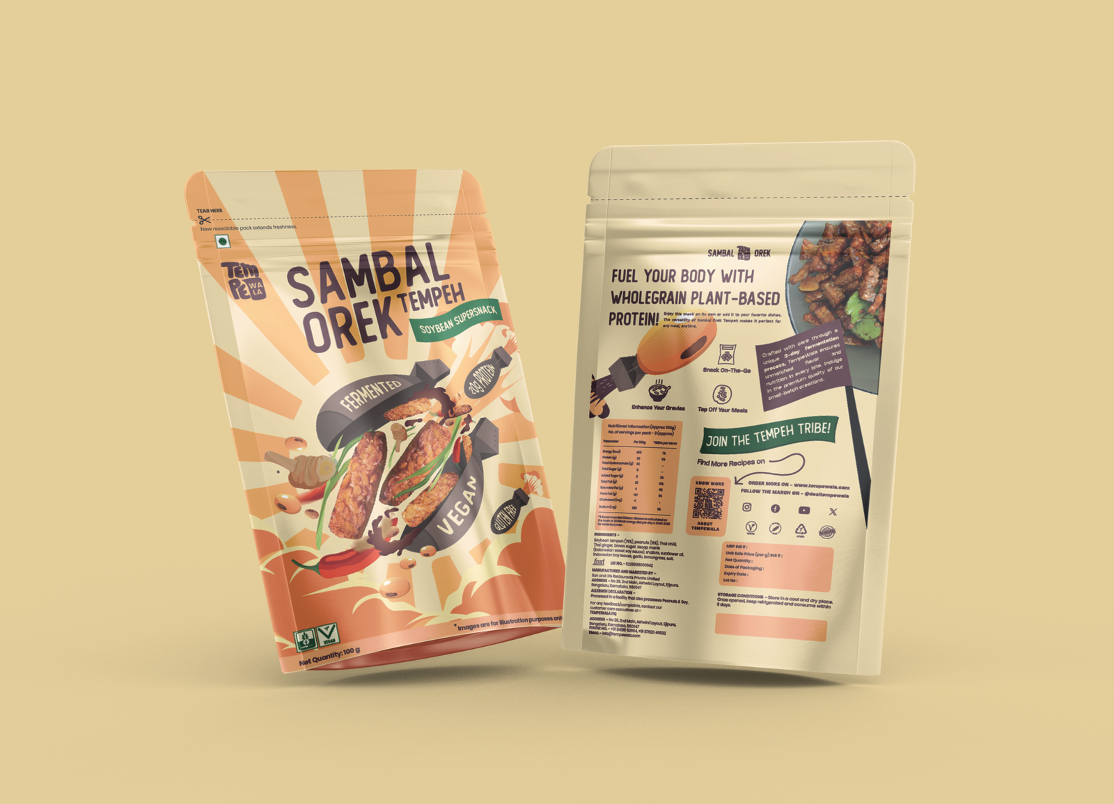 TempeWala Sambal Orek Tempeh – Indonesian street-style fermented soybean supersnack