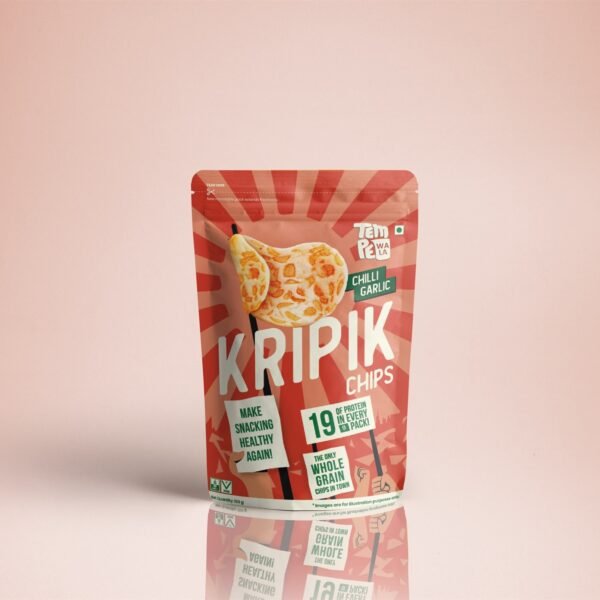 TempeWala Kripik Chilli Garlic tempeh chips, fermented soy and tapioca
