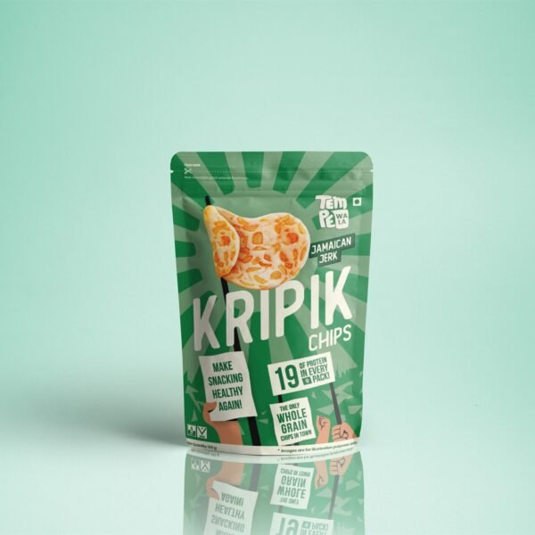 TempeWala Kripik Jamaican Jerk tempeh chips, fermented soy and tapioca
