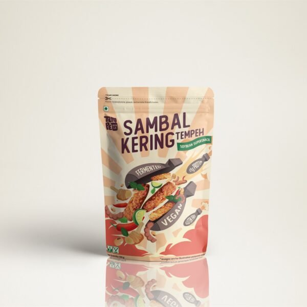 TempeWala Sambal Kering Tempeh, ready to eat, 21g protein per 100g