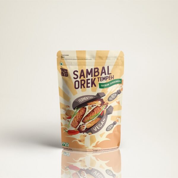 TempeWala Sambal Orek Tempeh, ready to eat, 20g protein per 100g