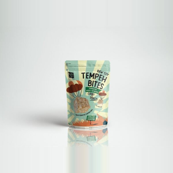 TempeWala Raw Soy Tempeh Bites, 59g protein per 100g, fermented whole soybeans